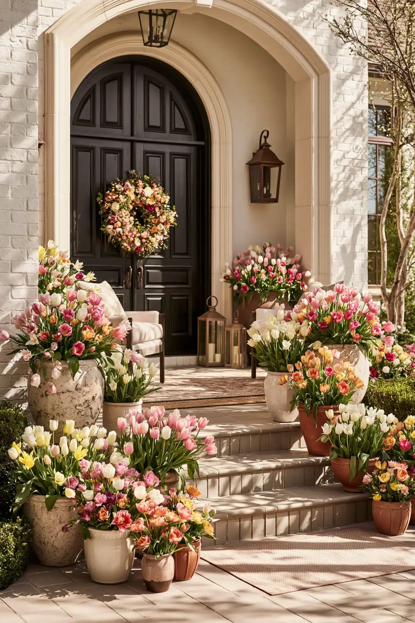 29 Spring Front Porch Decor Ideas for a Door That Says Welcome 9 spring front porch decor