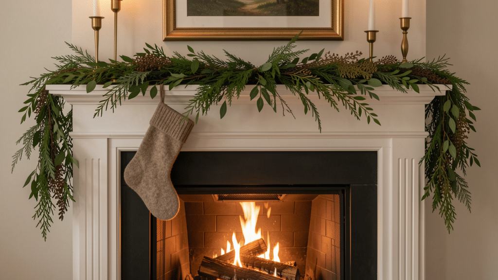 christmas mantle decor