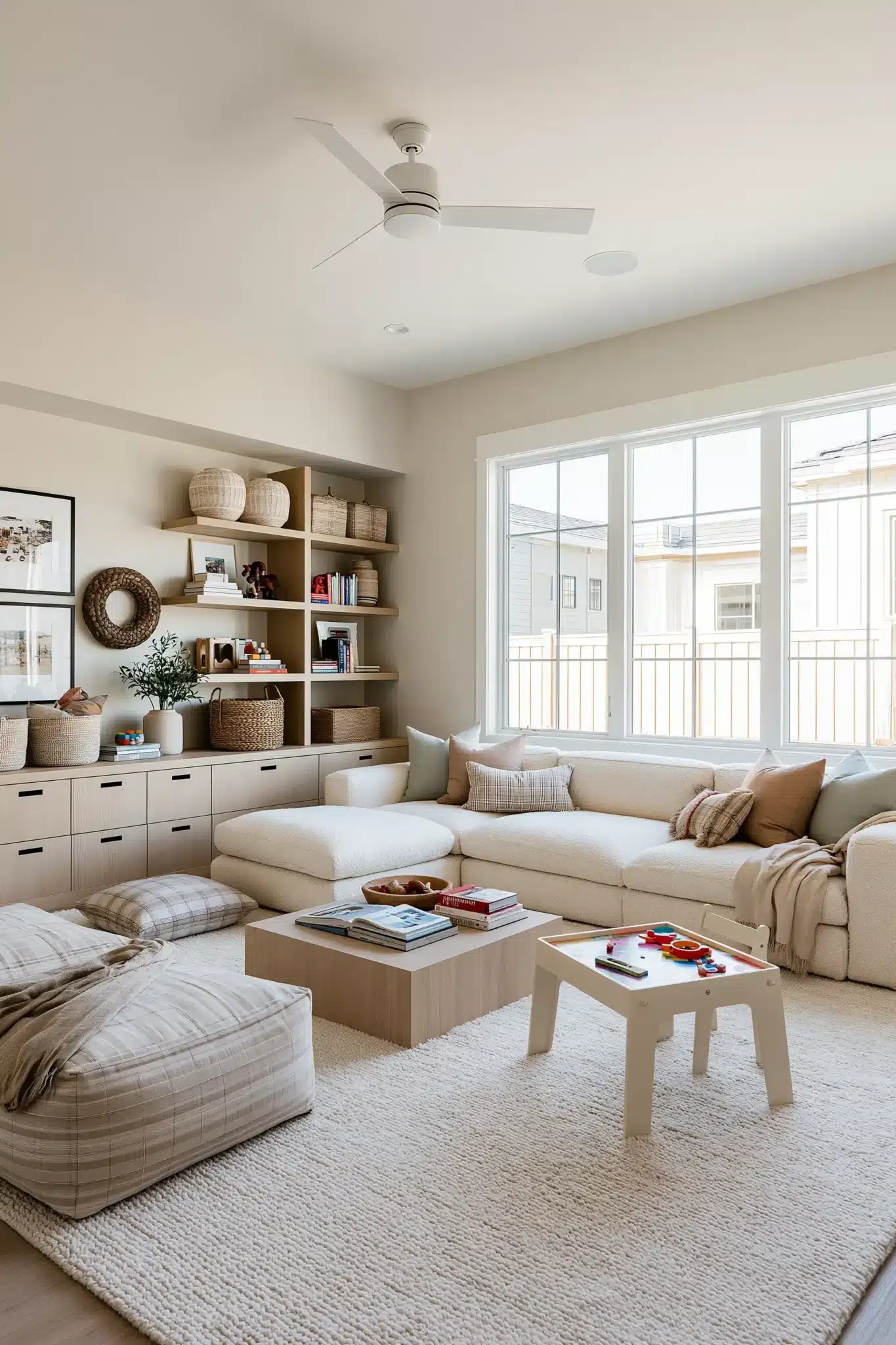 29 Family Room Playroom Ideas That Share the Space 1 family room playroom