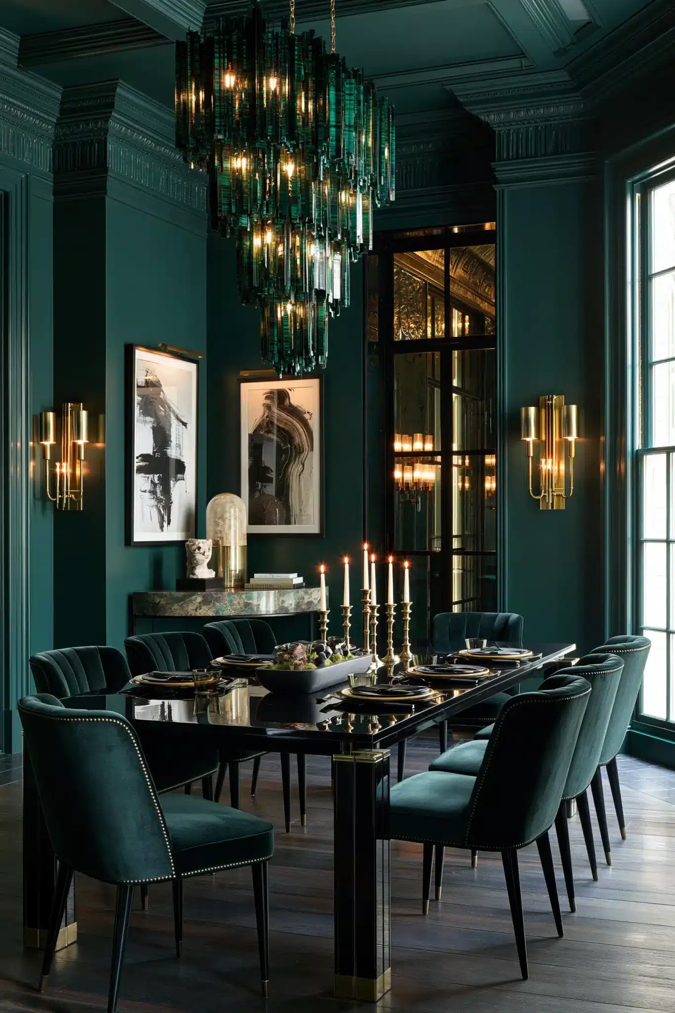 29 Green Dining Room Ideas for a Calmer, Warmer Wall 11 green dining room
