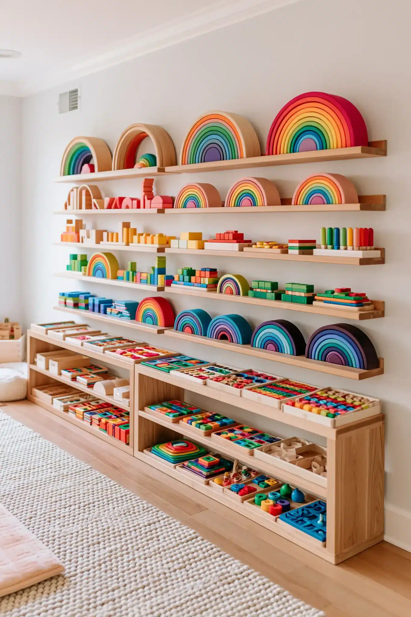 29 Montessori Playroom Ideas That Let Kids Actually Use the Room 11 montessori playroom
