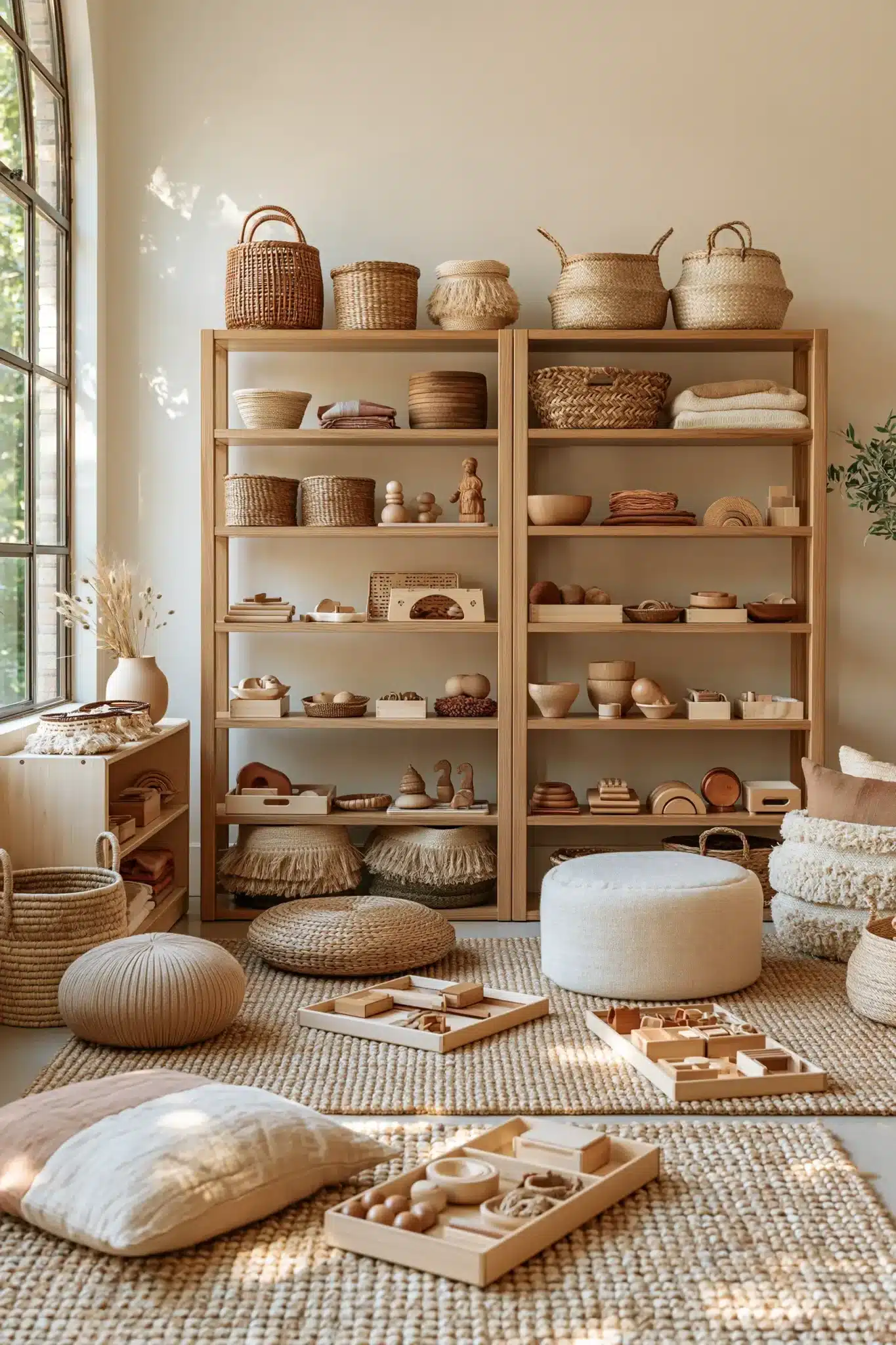 29 Montessori Playroom Ideas That Let Kids Actually Use the Room 12 montessori playroom