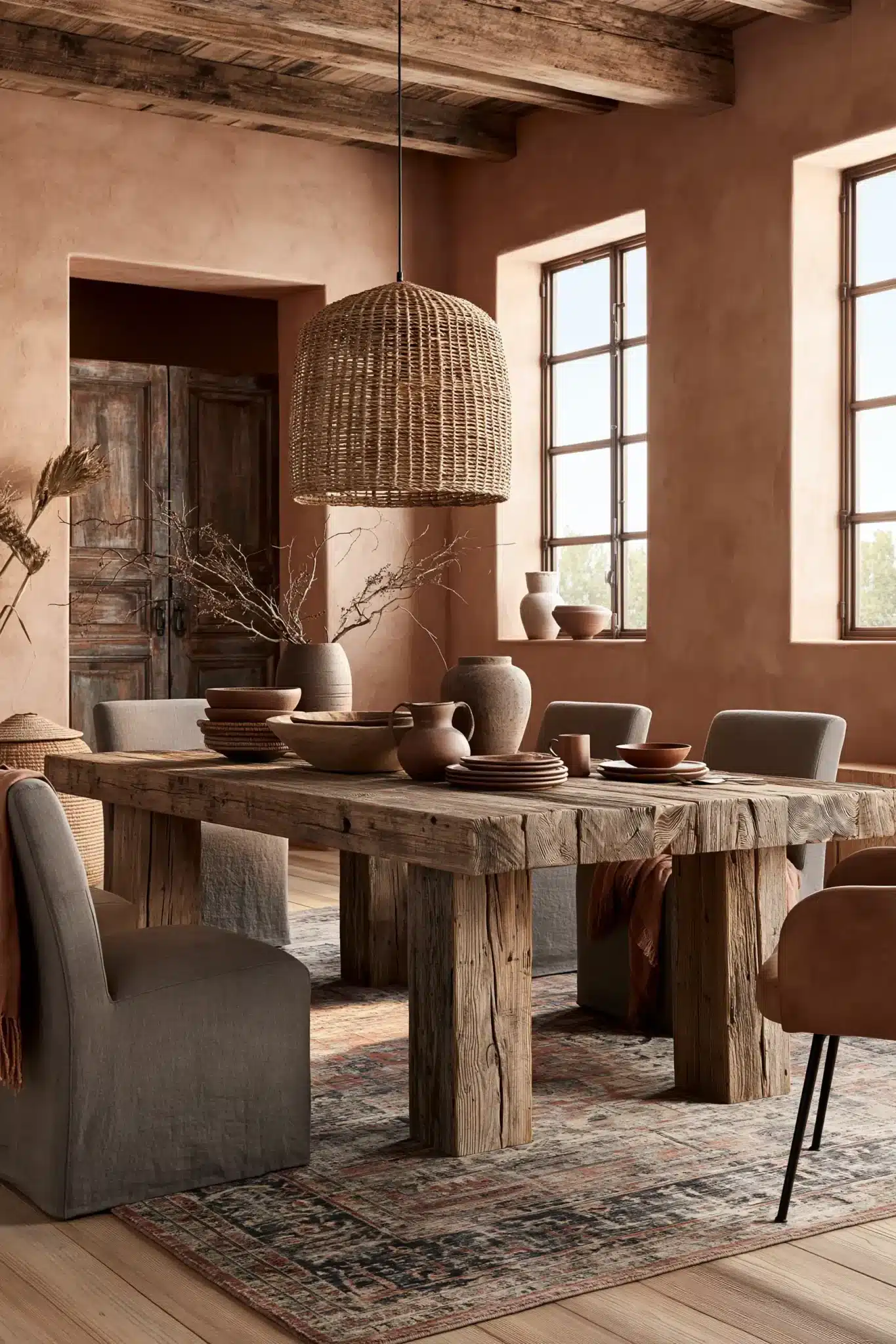 29 Boho Dining Room Ideas With Easy, Earthy Layers 12 boho dining room