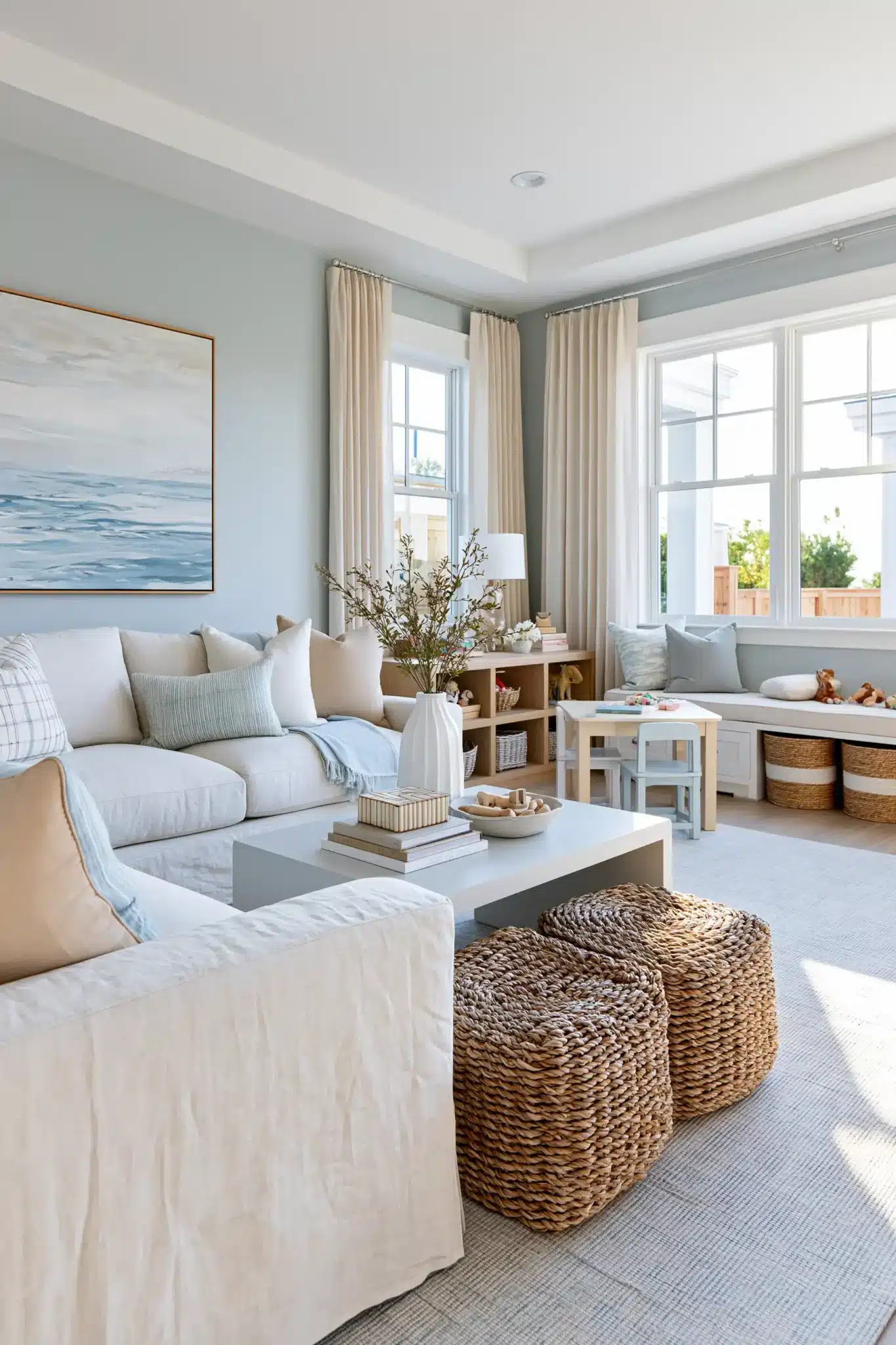 29 Family Room Playroom Ideas That Share the Space 13 family room playroom