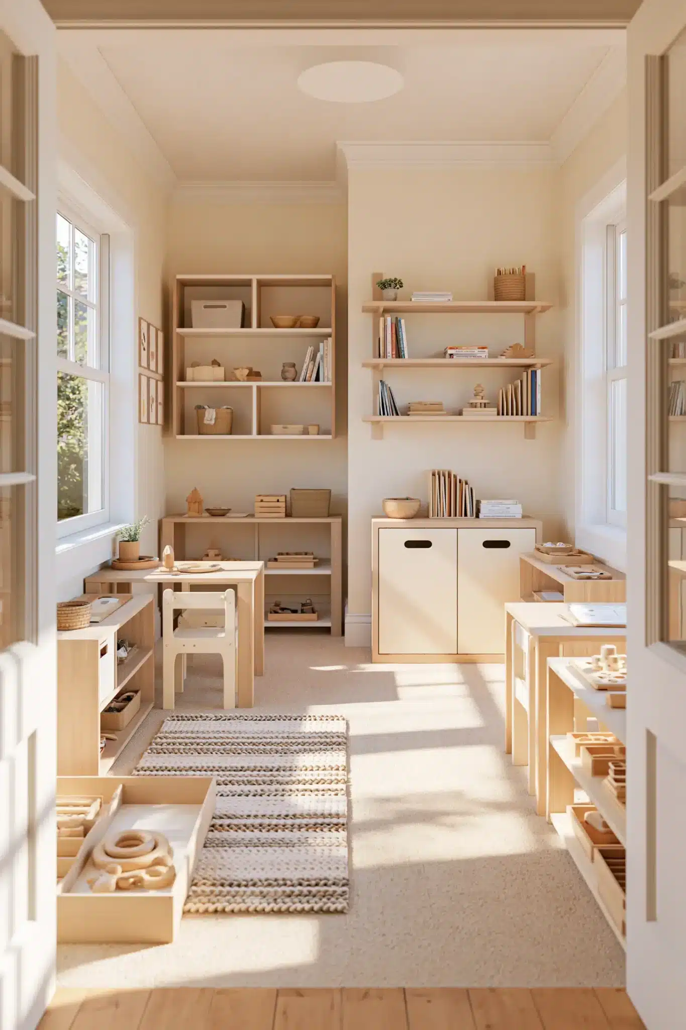29 Montessori Playroom Ideas That Let Kids Actually Use the Room 13 montessori playroom