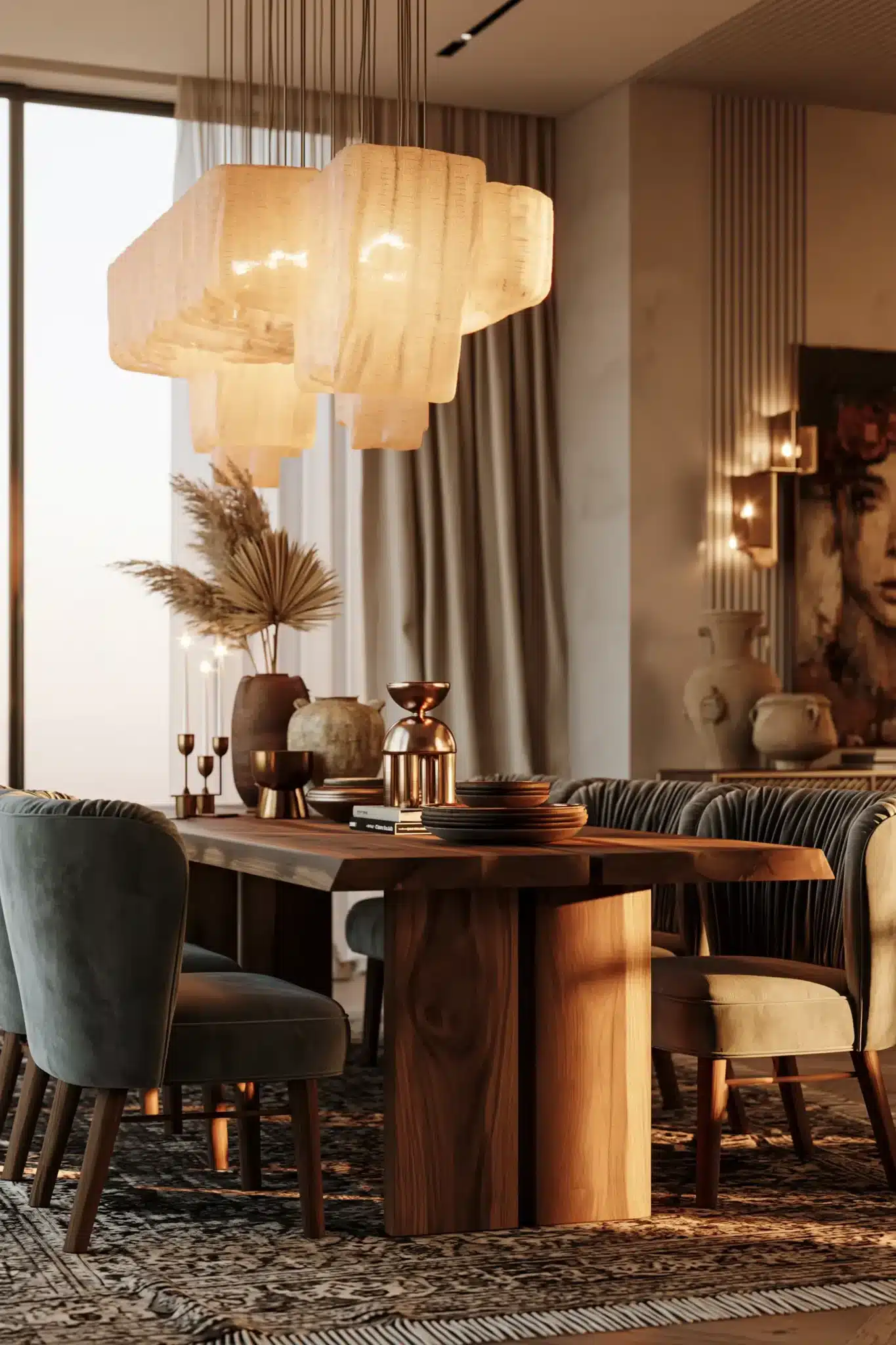 29 Boho Dining Room Ideas With Easy, Earthy Layers 14 boho dining room