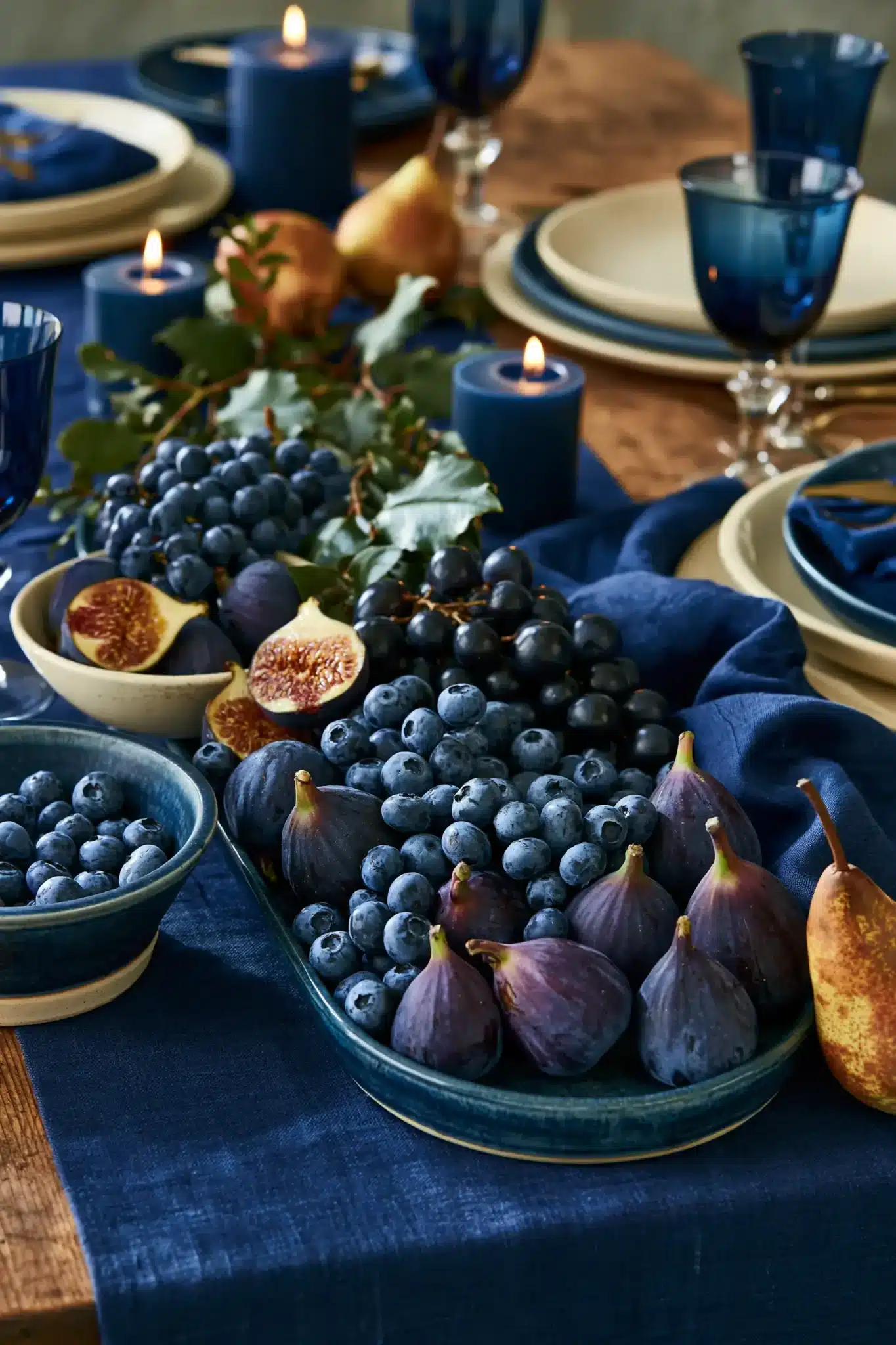 29 Blue Thanksgiving Table Decor Ideas Beyond the Usual Orange 15 blue thanksgiving table decor