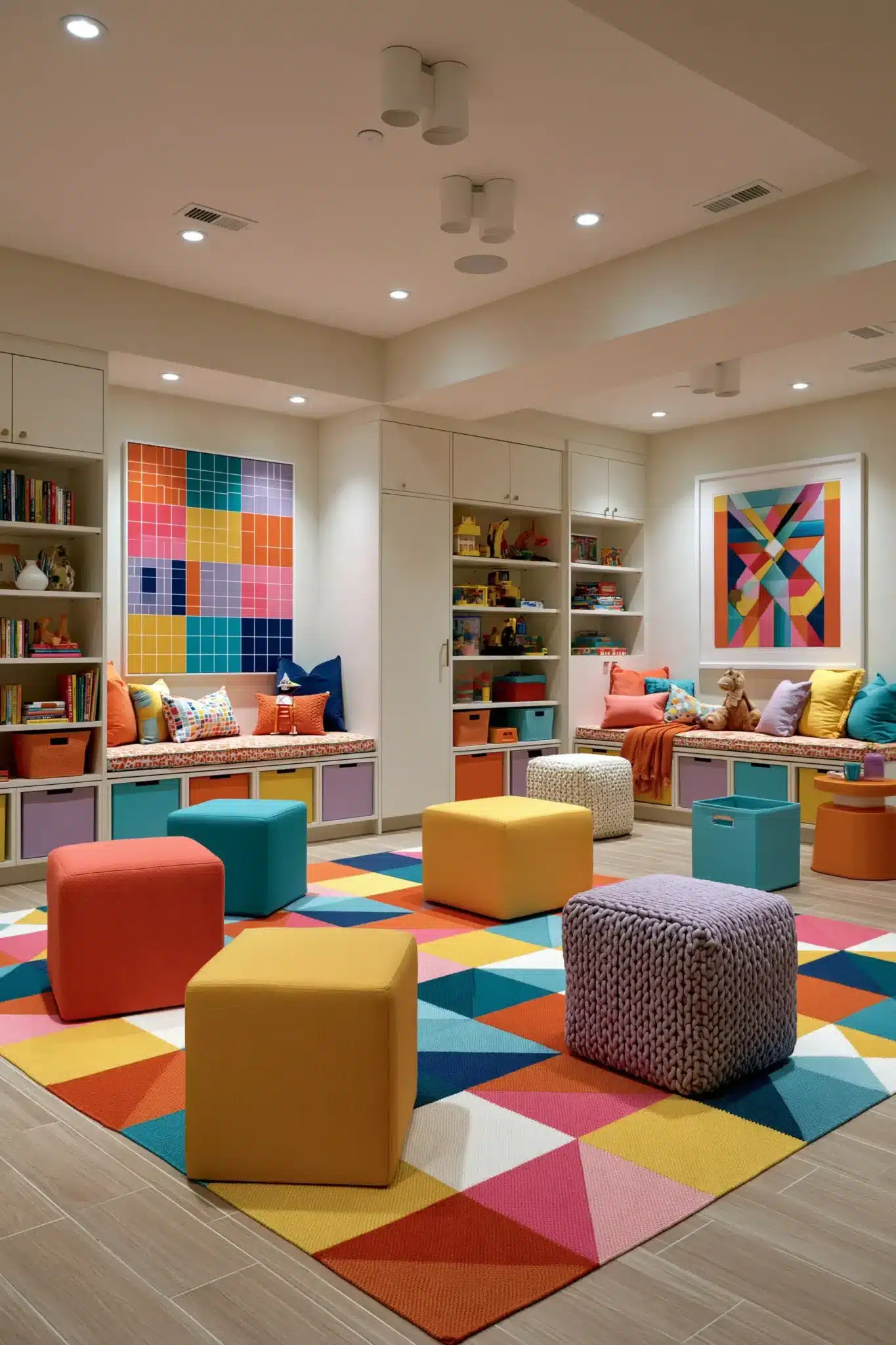 29 Basement Playroom Ideas That Turn Dead Space Into the Favorite Room 15 basement playroom