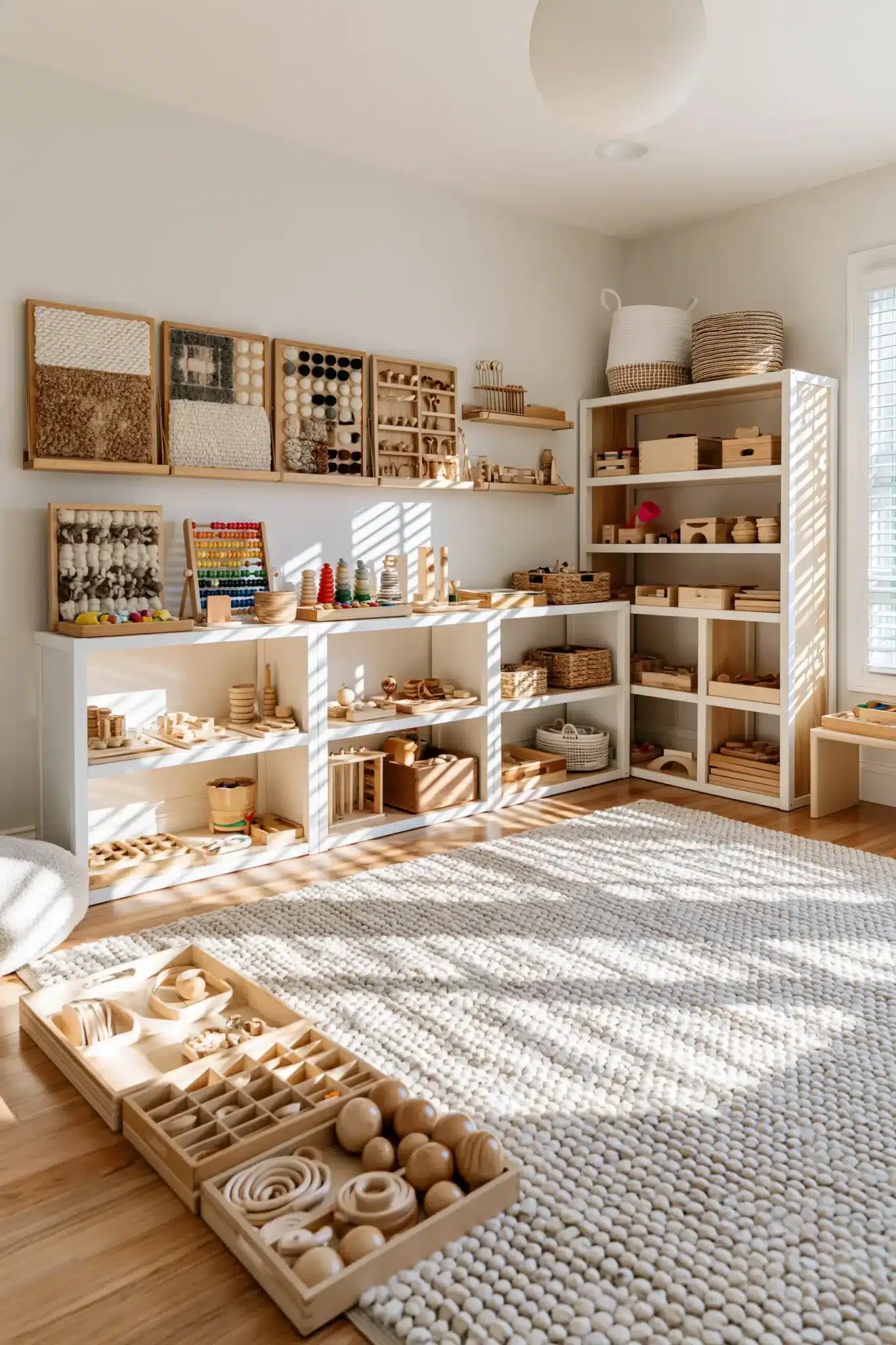29 Montessori Playroom Ideas That Let Kids Actually Use the Room 16 montessori playroom