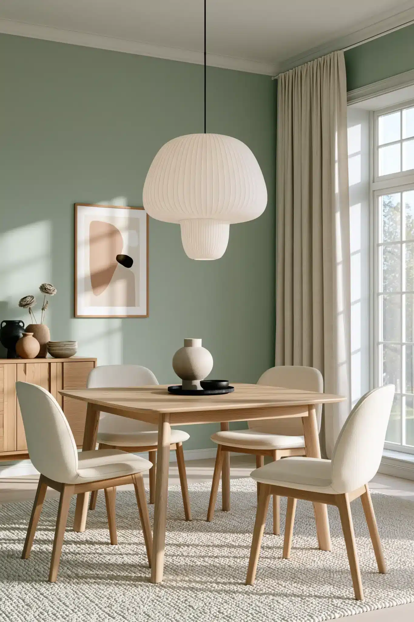29 Green Dining Room Ideas for a Calmer, Warmer Wall 17 green dining room