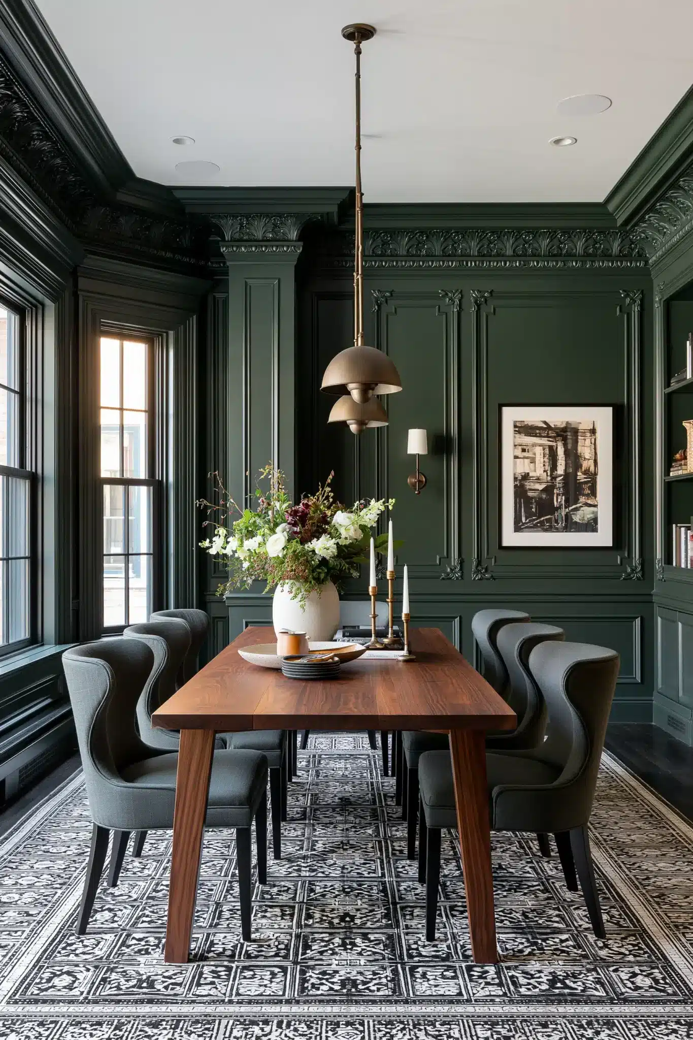29 Green Dining Room Ideas for a Calmer, Warmer Wall 18 green dining room