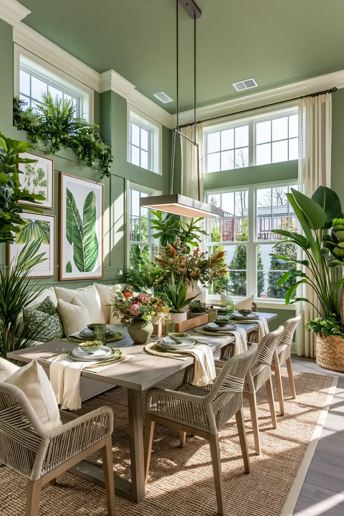 29 Green Dining Room Ideas for a Calmer, Warmer Wall 19 green dining room