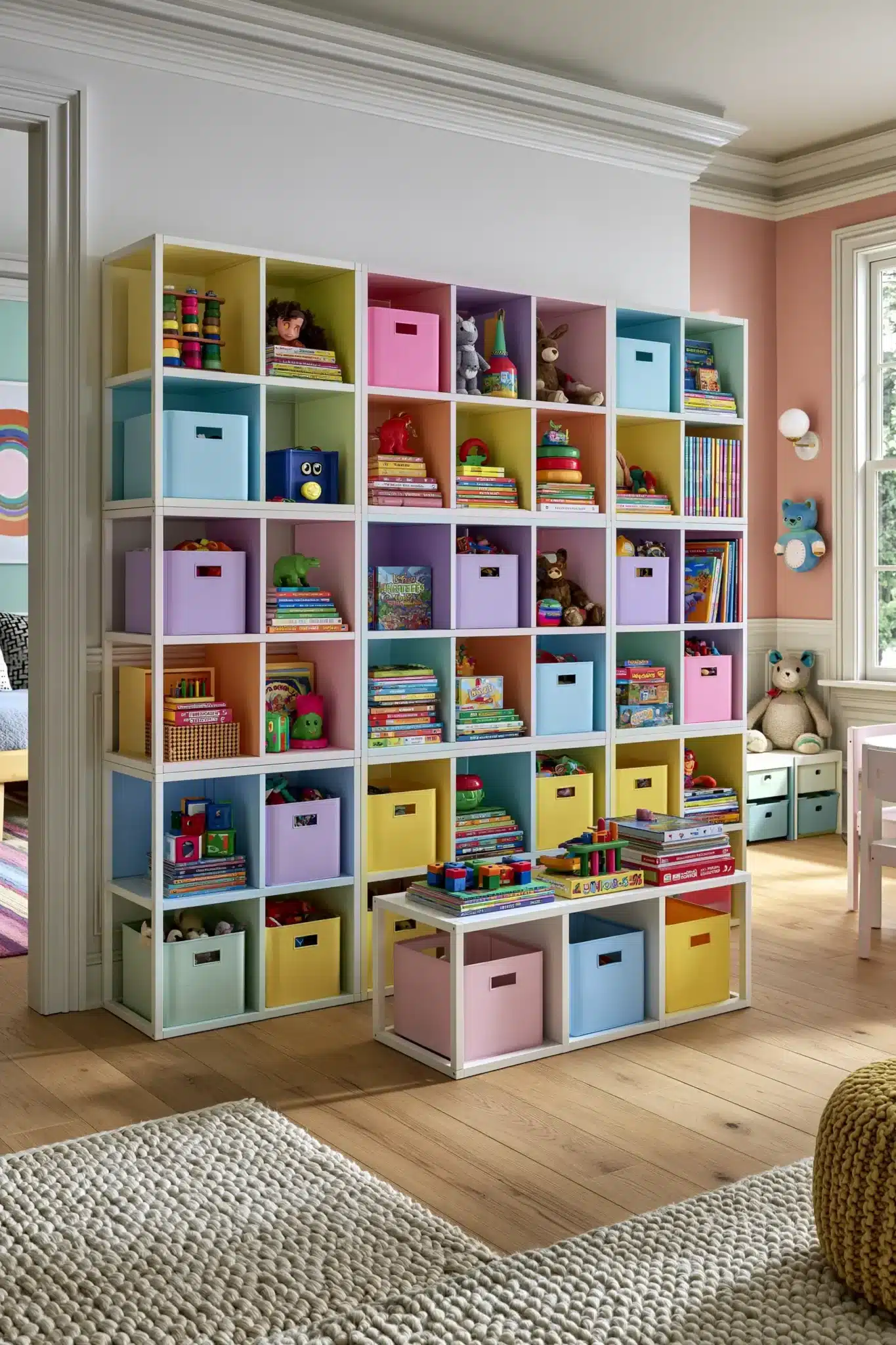 29 Playroom Storage Ideas That Keep Toys in Reach 2 playroom storage ideas