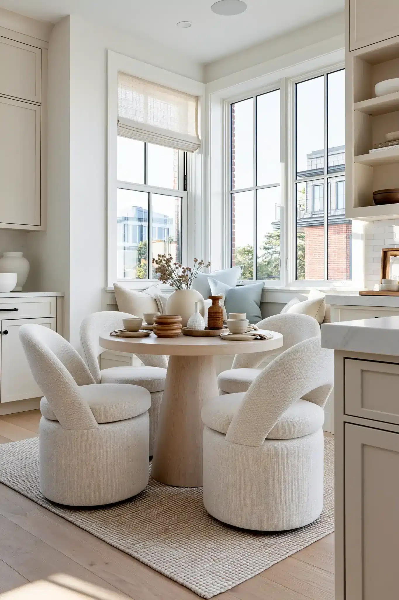29 Round Table Dining Room Setups for Easier Conversation 2 round table dining room
