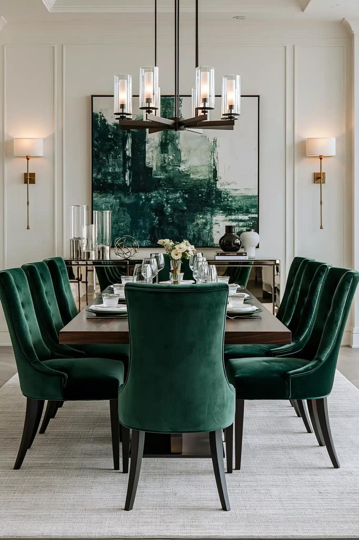 29 Green Dining Room Ideas for a Calmer, Warmer Wall 2 green dining room