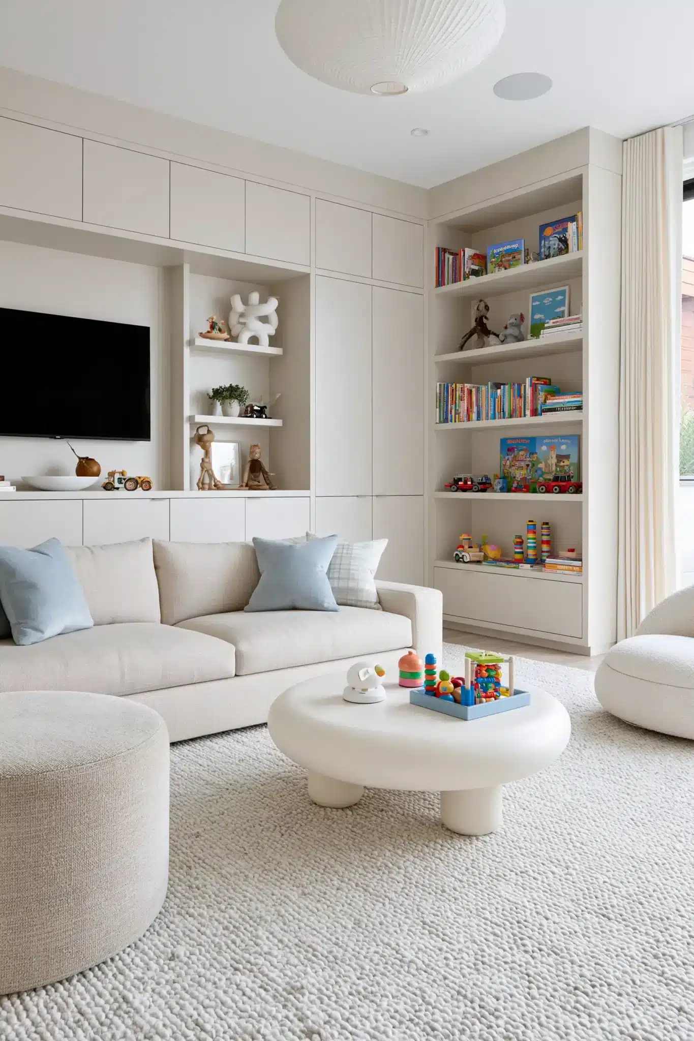 29 Family Room Playroom Ideas That Share the Space 2 family room playroom