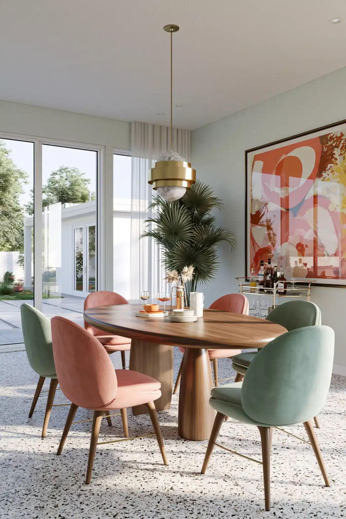 29 Mid Century Modern Dining Room Ideas With Clean Lines 2 mid century modern dining room