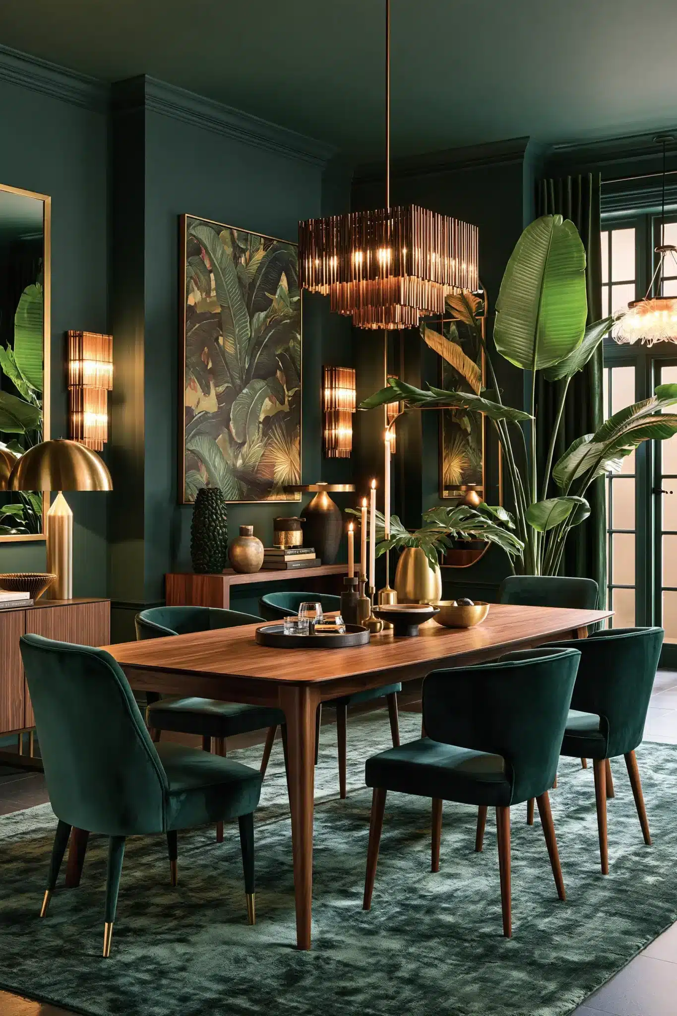 29 Green Dining Room Ideas for a Calmer, Warmer Wall 22 green dining room