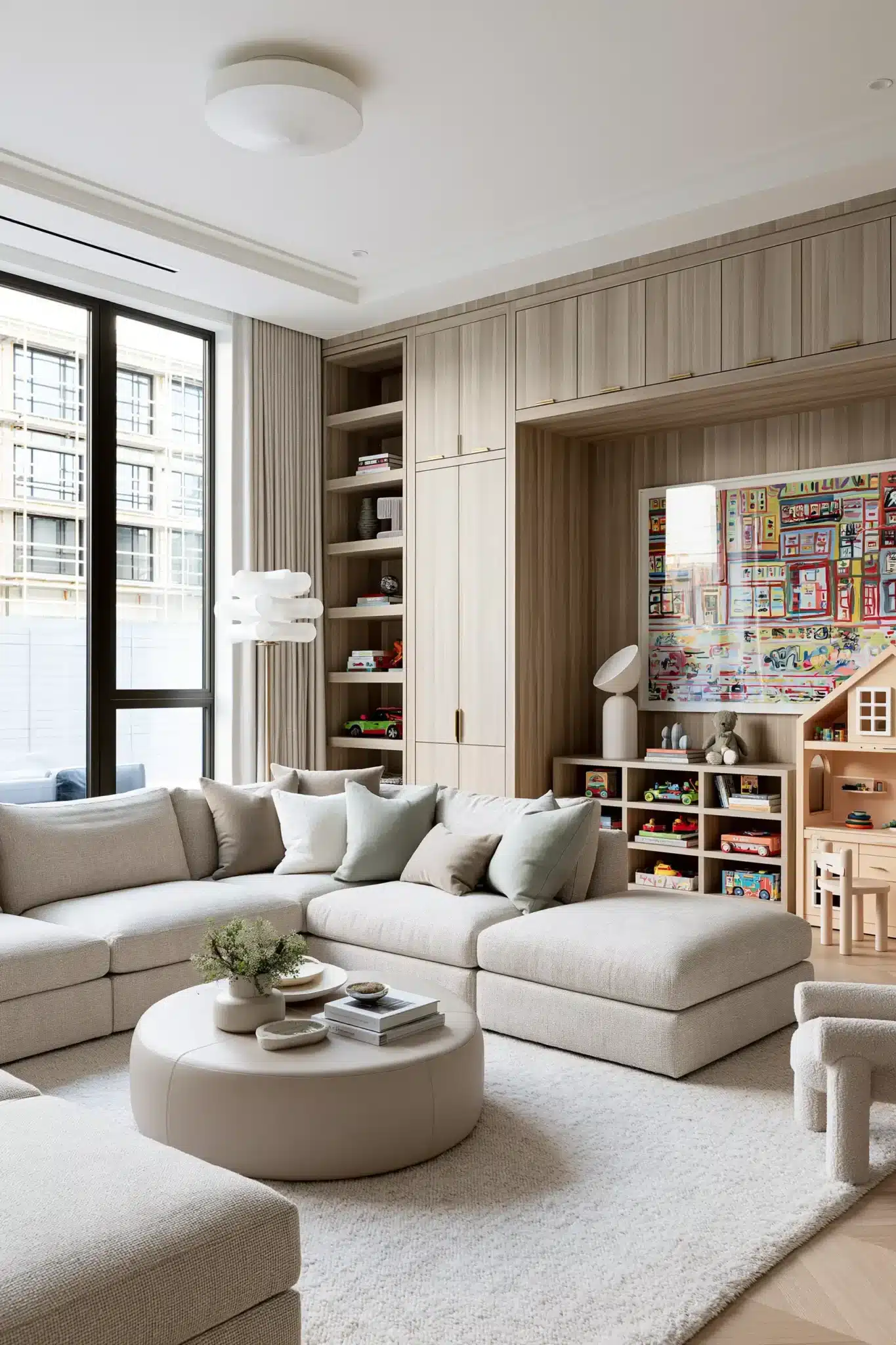 29 Family Room Playroom Ideas That Share the Space 24 family room playroom