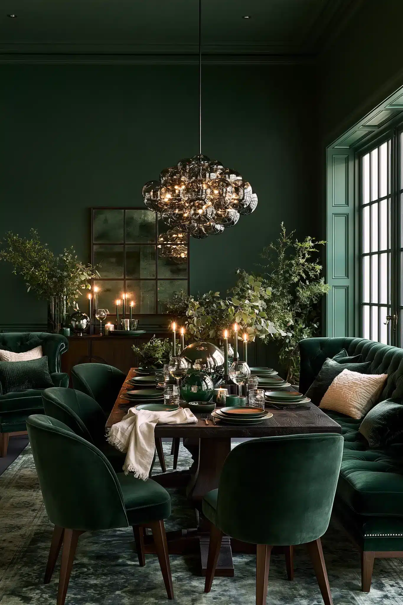 29 Green Dining Room Ideas for a Calmer, Warmer Wall 25 green dining room