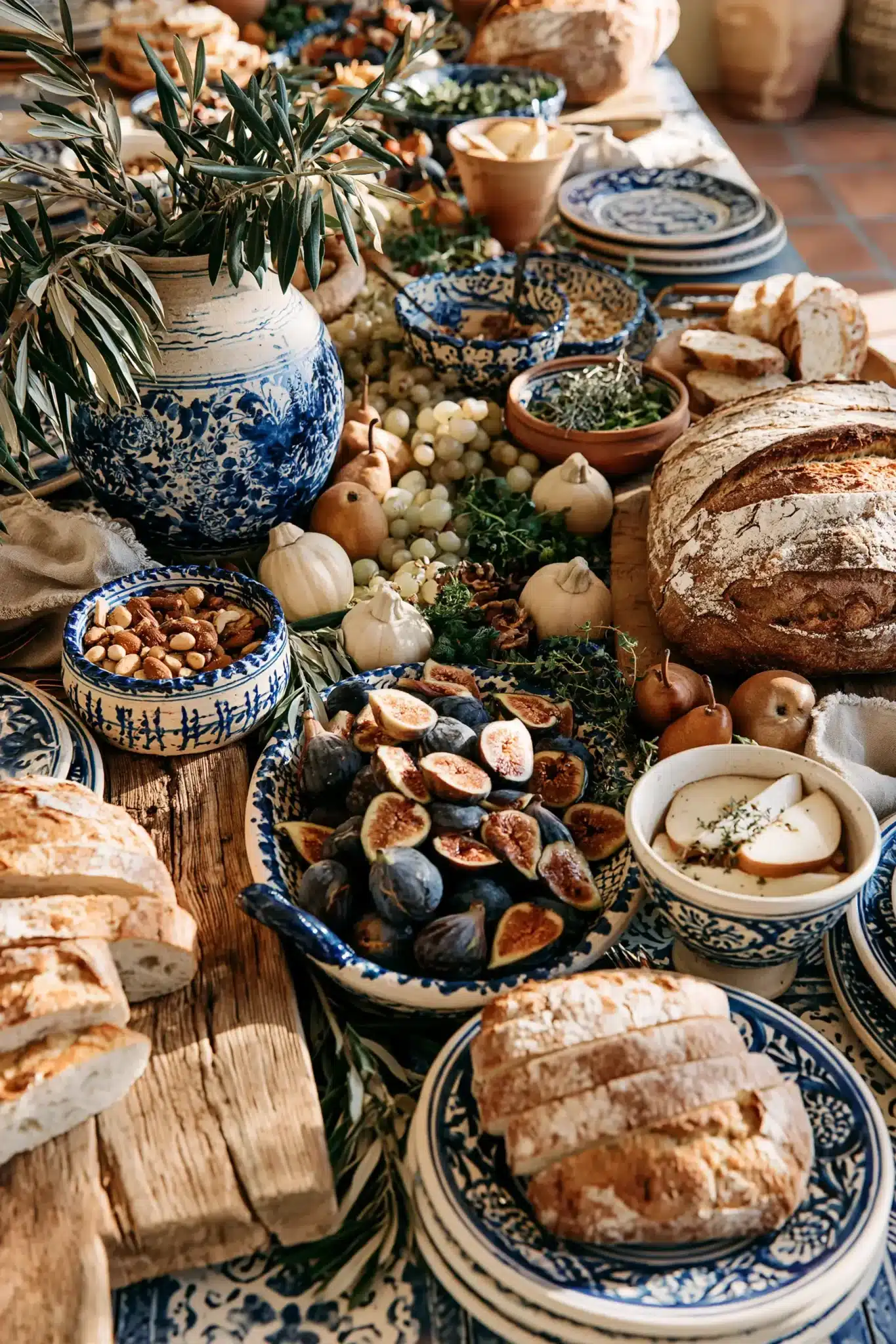29 Blue Thanksgiving Table Decor Ideas Beyond the Usual Orange 26 blue thanksgiving table decor