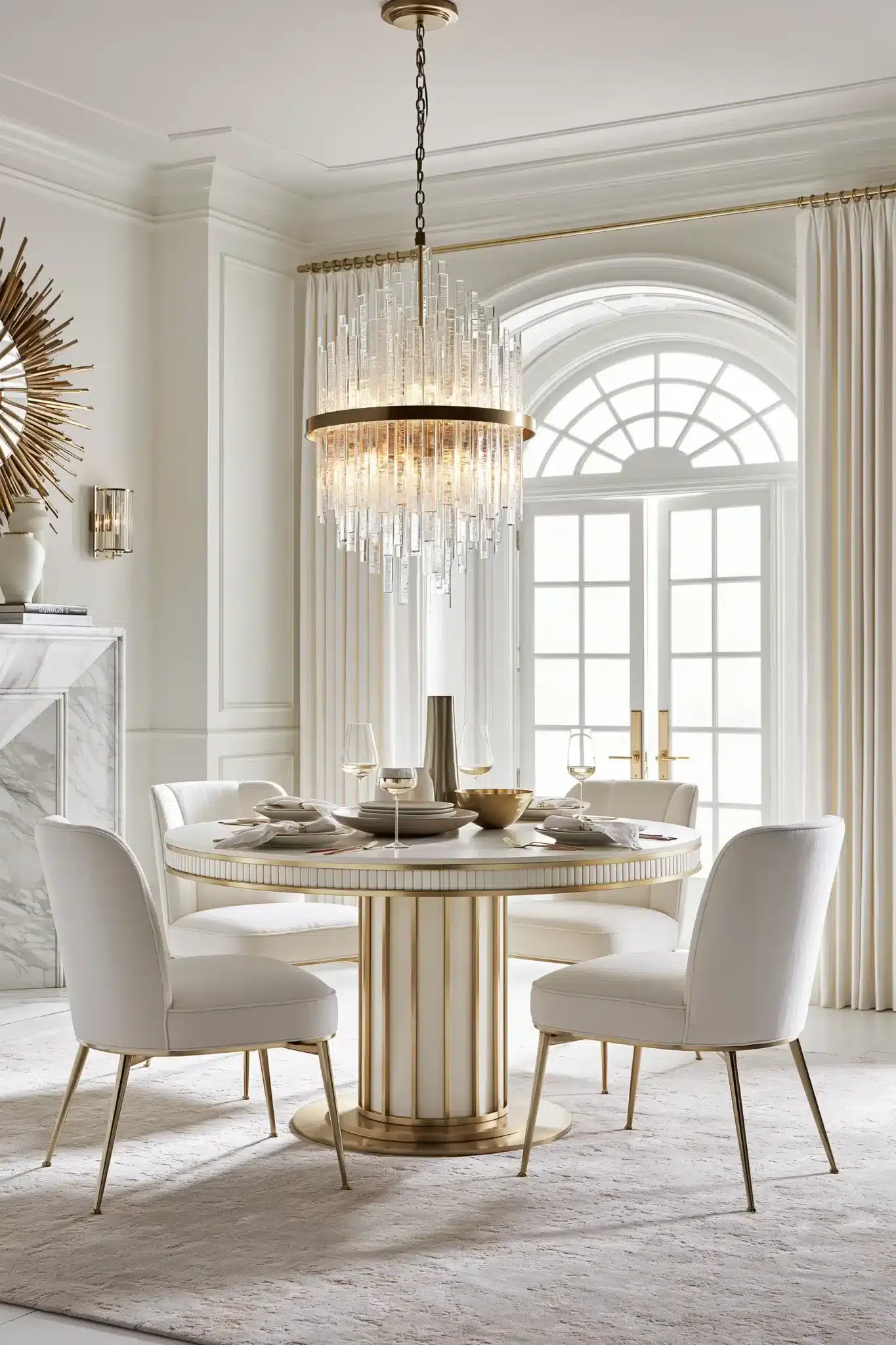 29 Round Table Dining Room Setups for Easier Conversation 28 round table dining room