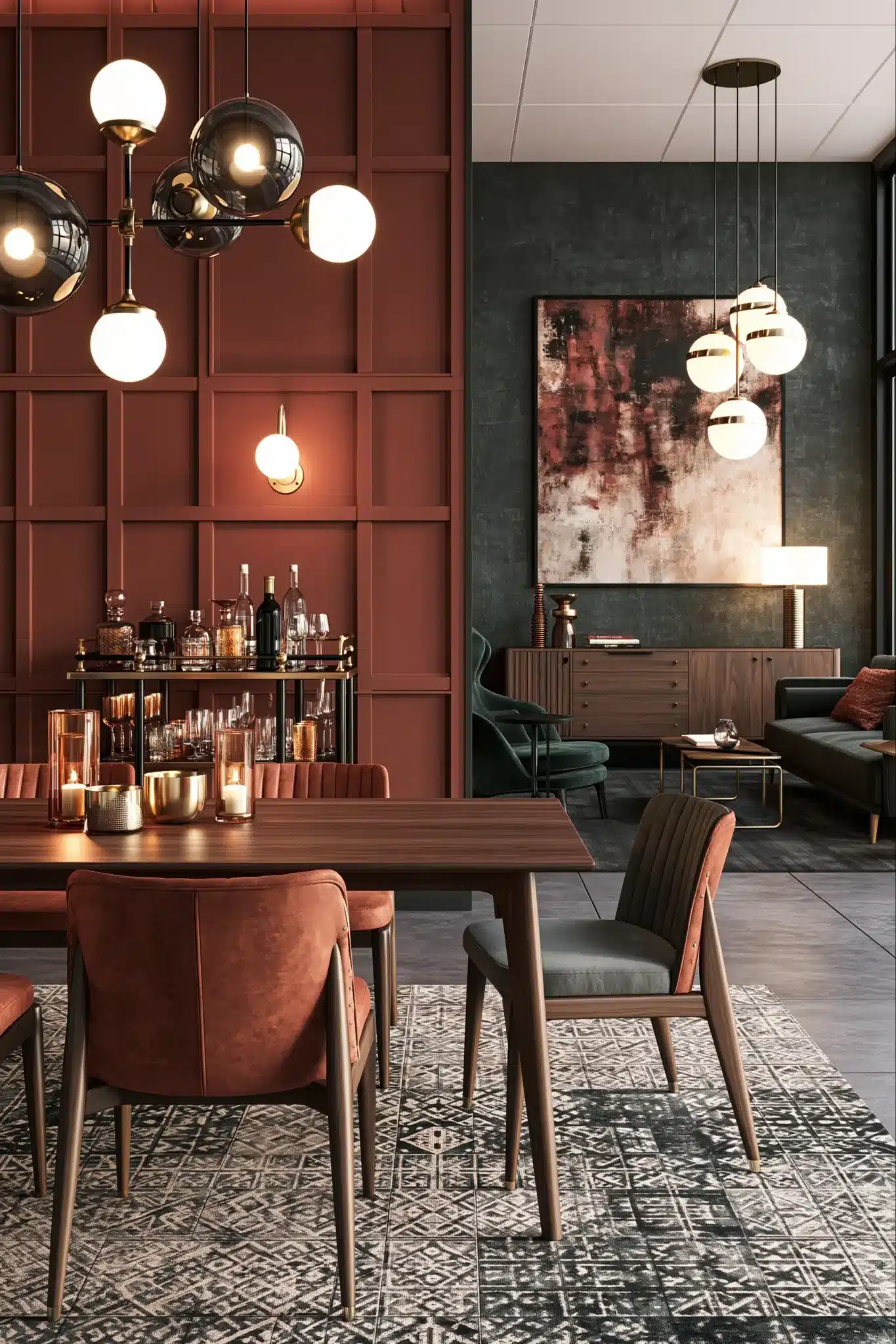29 Mid Century Modern Dining Room Ideas With Clean Lines 29 mid century modern dining room