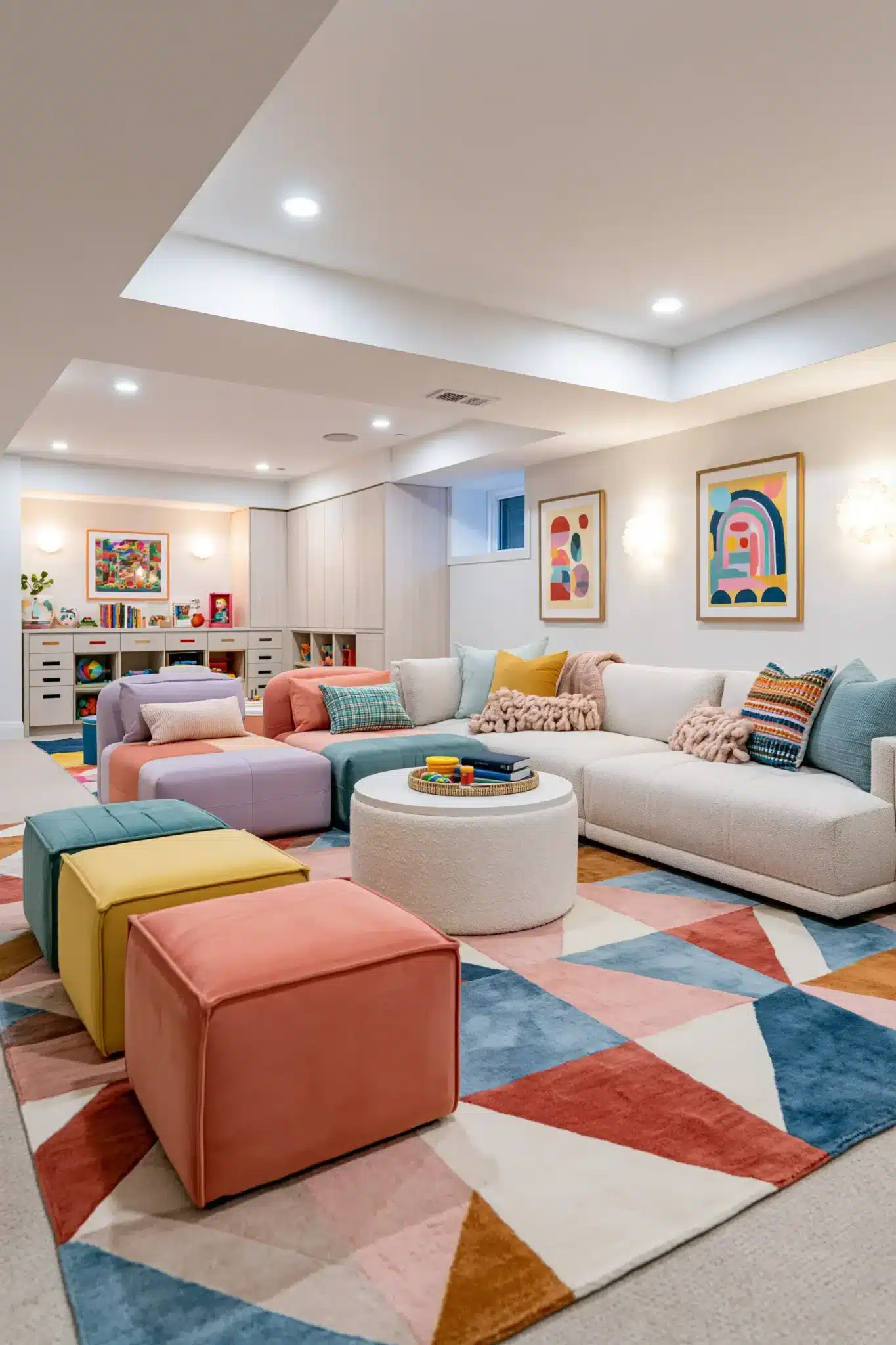 29 Basement Playroom Ideas That Turn Dead Space Into the Favorite Room 3 basement playroom