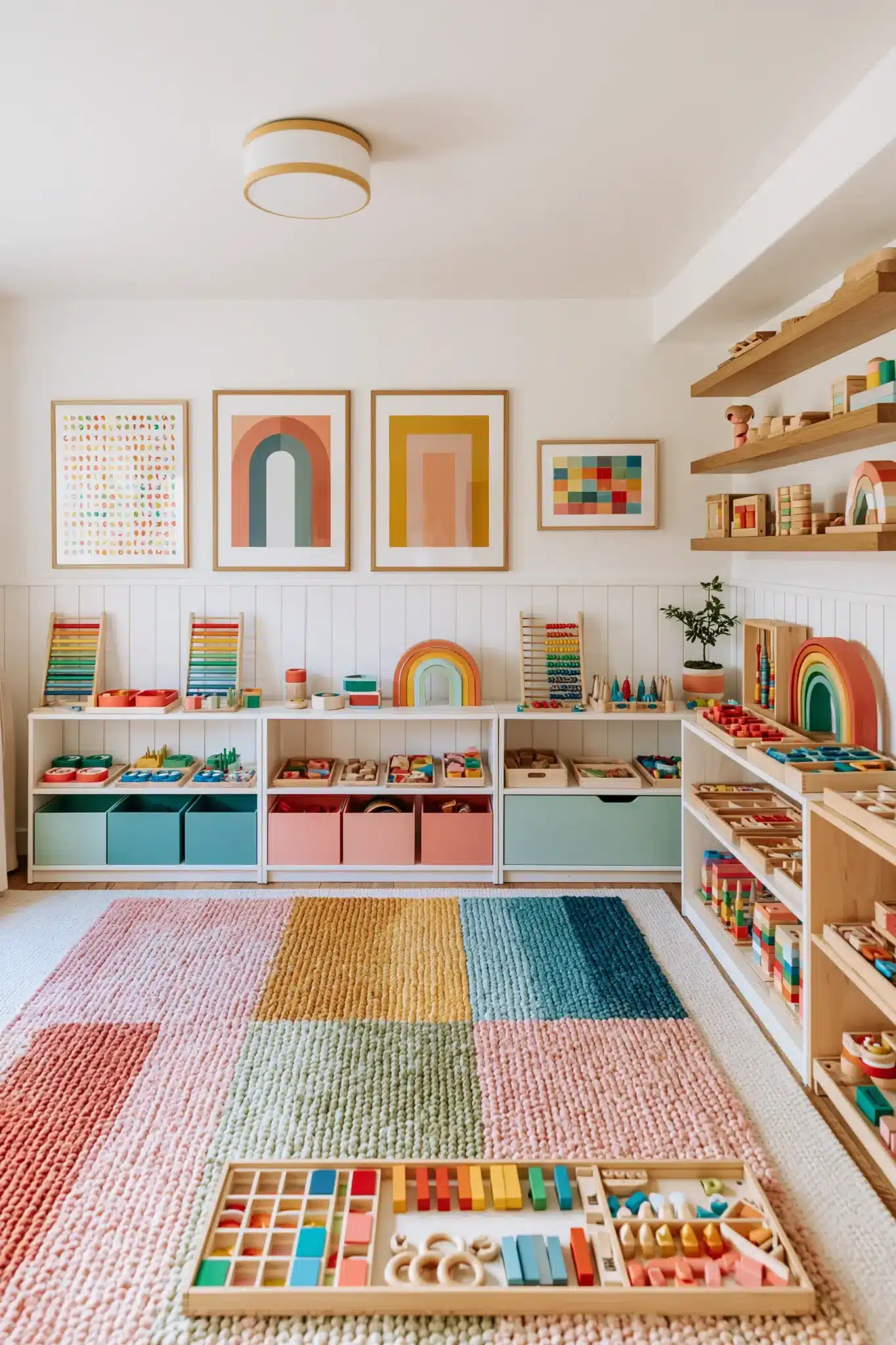 29 Montessori Playroom Ideas That Let Kids Actually Use the Room 4 montessori playroom