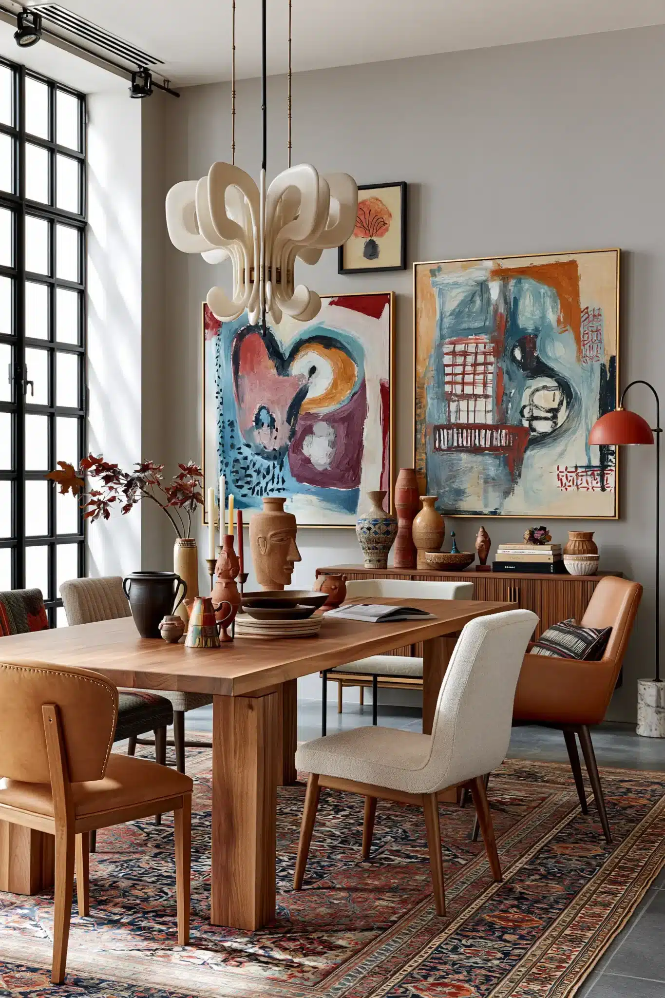 29 Boho Dining Room Ideas With Easy, Earthy Layers 7 boho dining room