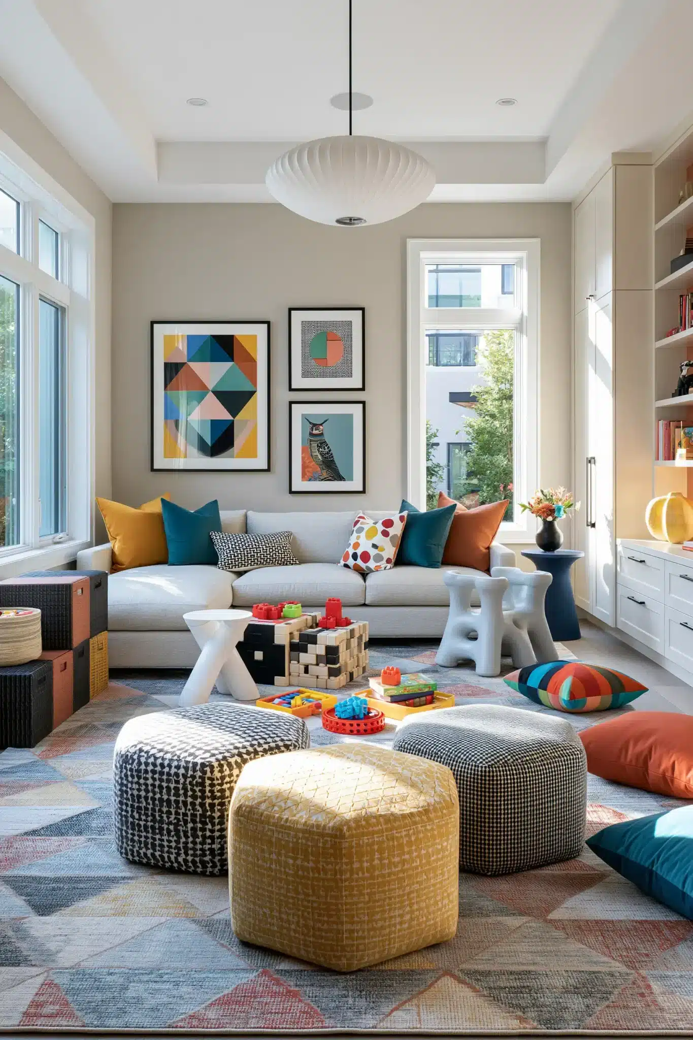 29 Family Room Playroom Ideas That Share the Space 9 family room playroom