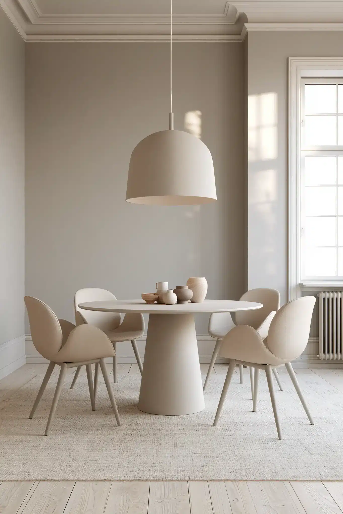 29 Round Table Dining Room Setups for Easier Conversation 9 round table dining room